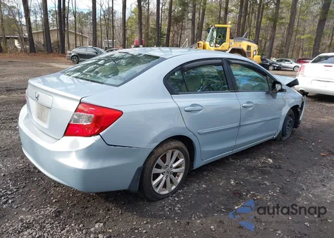 2012 Honda Civic Ex-L from USA, damaged, VIN 19XFB2F99CE306695